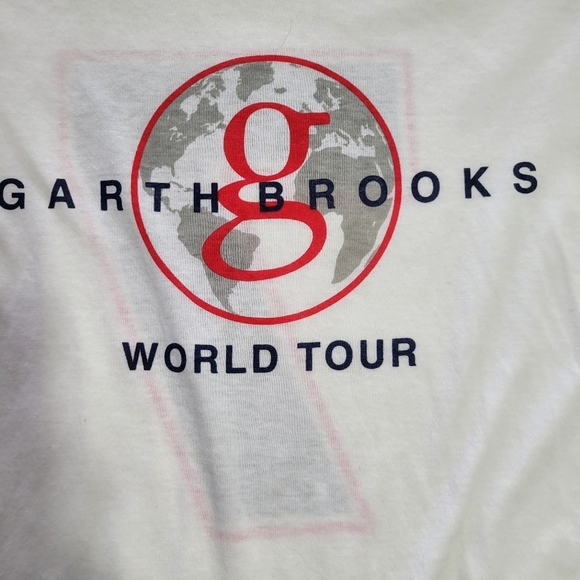 Garth Brooks Kids Red White & Blue Sz Small Short Sleeve World Tour - Picture 2 of 8